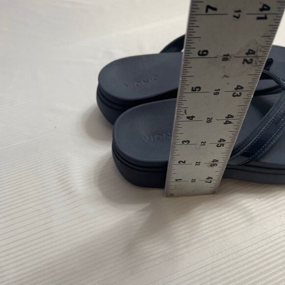 Vionic High Tide Navy Blue Flip Flops Size 7 - Picture 4 of 9